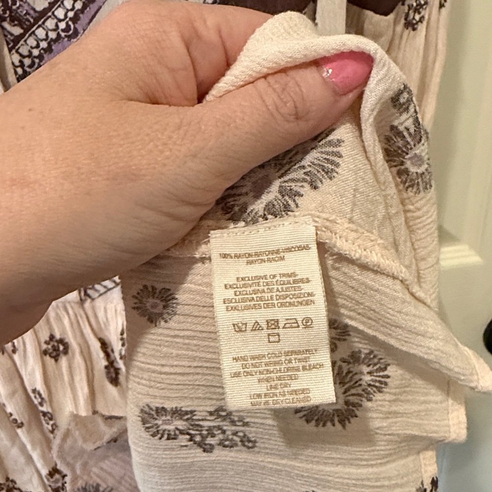 Free People From Your Heart boho floral mini dress, XS - Picture 8 of 10